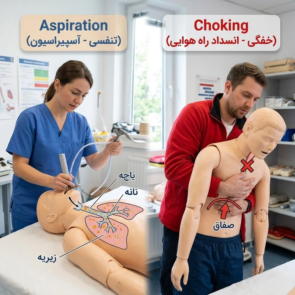 تفاوت خفگی وآسپیراسیون